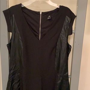 SOLD | leather panel dress | US 12